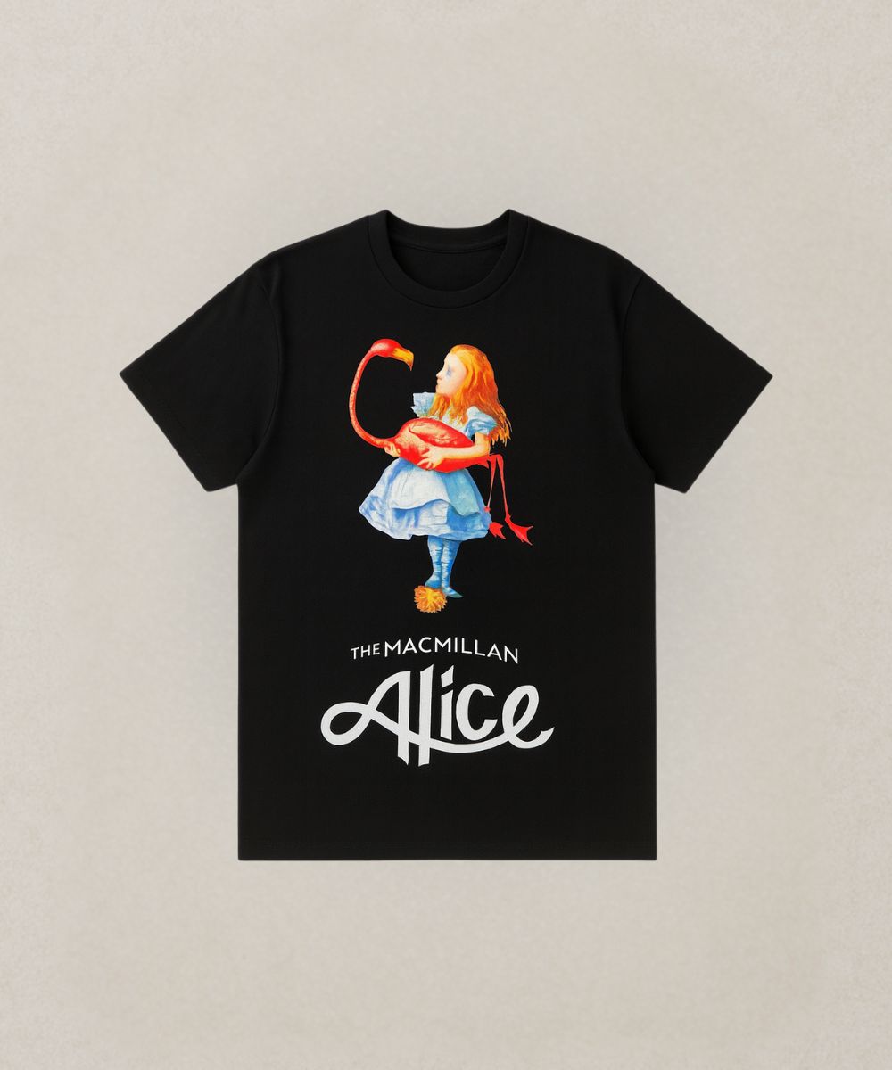 21号(6L～) Aliceプリント+刺繍Tシャツ