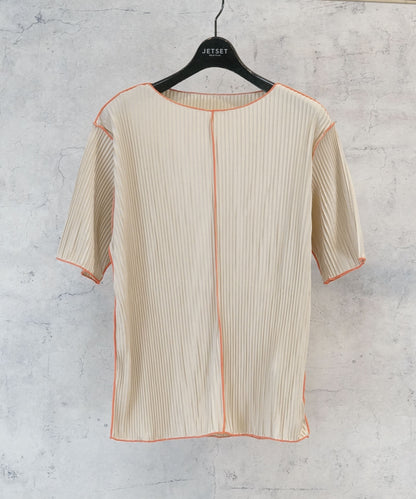 【FONT LAB】プリーツメローバイカラーカットソー