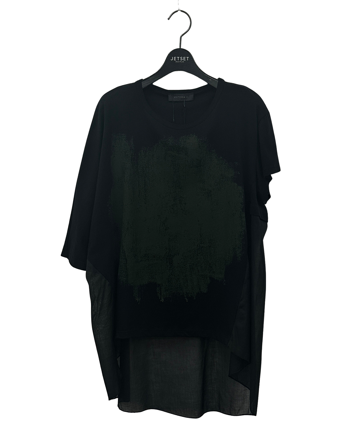 【VICTORIA C.】異素材コンビTシャツ