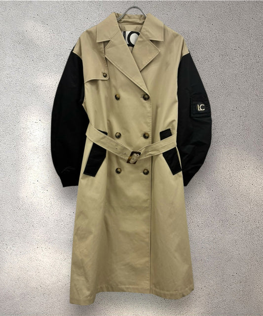 レディース トレンチコート バイカラー ボンバースリーブ｜JETSET SOLO PLUS(ジェットセットソロプラス) 公式通販｜レディース ファッション きれいめカジュアル