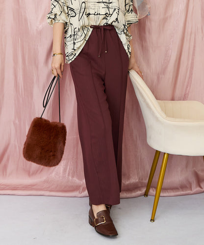 レディース イージーパンツ ラメ入りストライプ ウエストゴム｜JETSET SOLO PLUS(ジェットセットソロプラス) 公式通販｜レディース ファッション きれいめカジュアル