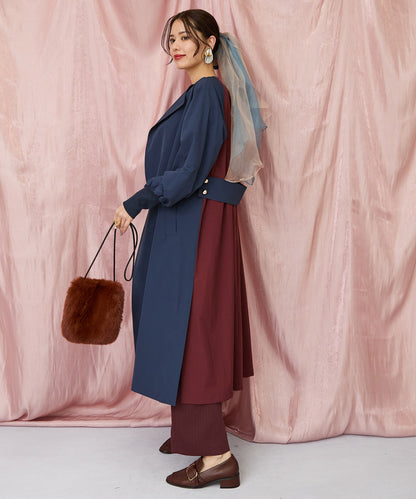 12-1898【JETSET SOLO PLUS】ラメピンストライプイージーパンツ