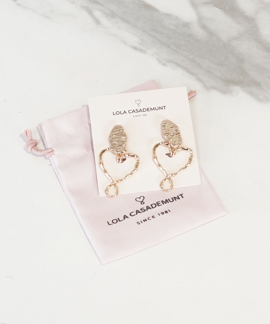 【LOLA CASADEMUNT】Pendientes corazon