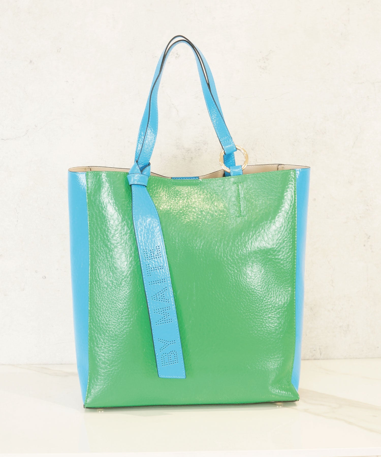 83-6299【LOLA CASADEMUNT BY MAITE】Bolso shopper bicolor