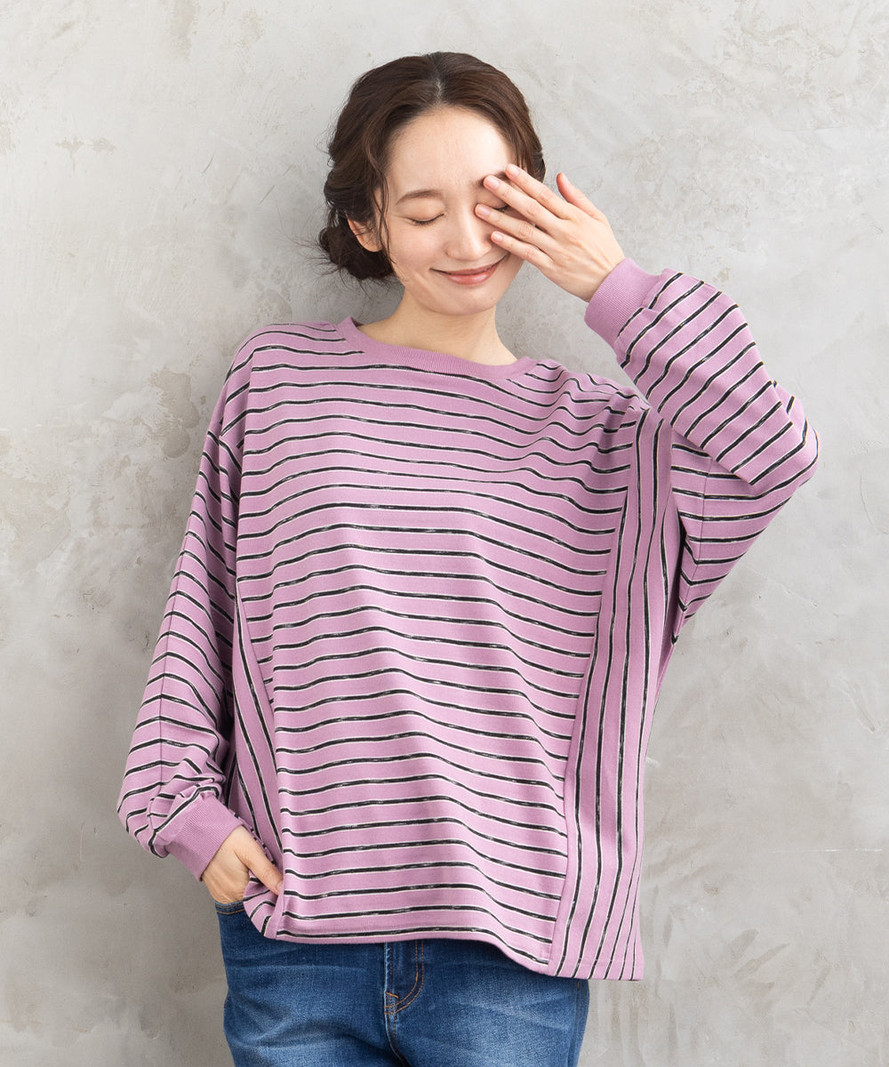 FONTLAB サイドスイッチボーダーカットソー