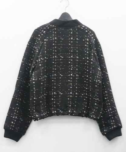 23-5548【la fée maraboutée】【周年】メタリックツイードブルゾン