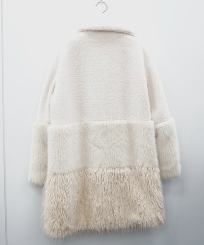 70-5586【la fée maraboutée】ファーコンビコート