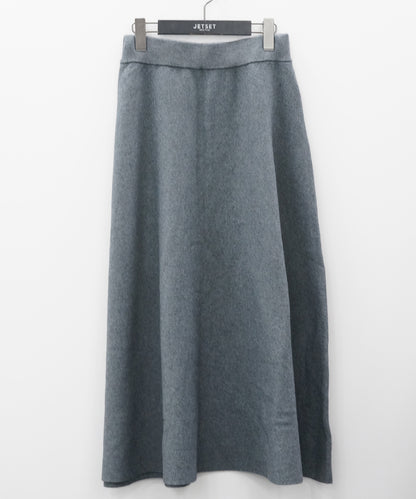 14-5887【FONT LAB】ミラノリブニットフレアスカート