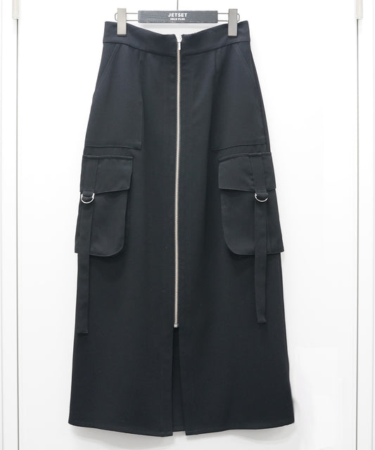 14-5896【FONT LAB】【周年】WクロスZIPカーゴスカート