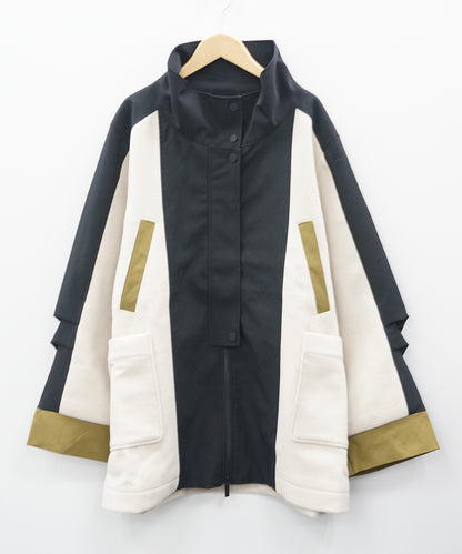 72-9286 SKFK [リミサロ]バイカラーショートコート