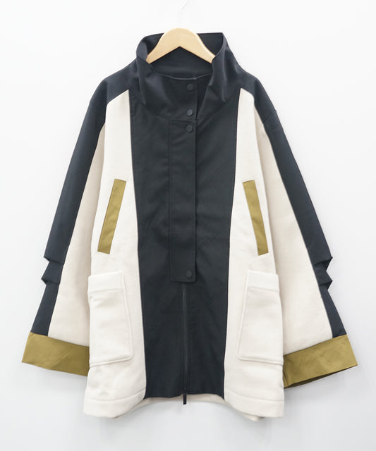 72-9286 SKFK [リミサロ]バイカラーショートコート