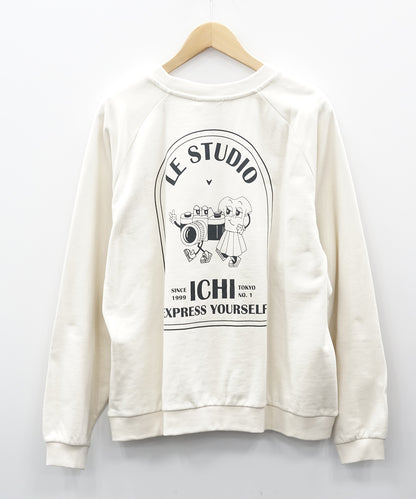 61-2640 ICHI [リミサロ]ロゴプリントスウェット