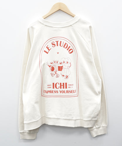 61-2640 ICHI [リミサロ]ロゴプリントスウェット