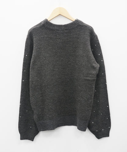 51-1321 b.young[リミサロ]スタッズメランジニット