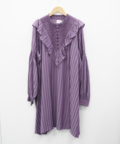 30-9670 ATELIER REVE [リミサロ]ヨークフリルスタンドカラーワンピース