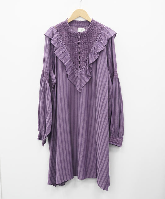 30-9670 ATELIER REVE [リミサロ]ヨークフリルスタンドカラーワンピース