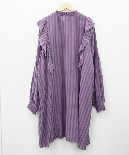 30-9670 ATELIER REVE [リミサロ]ヨークフリルスタンドカラーワンピース