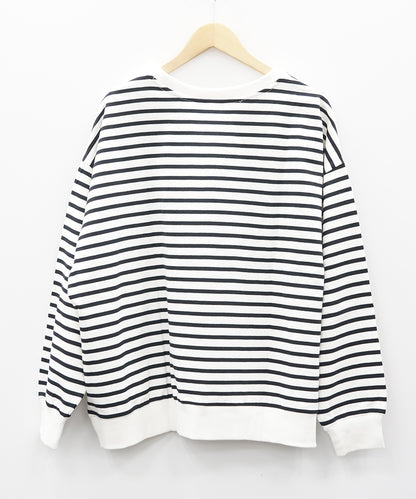 61-2573 Saint Tropez 【リミサロ】クラウドワッペンボーダースウェット