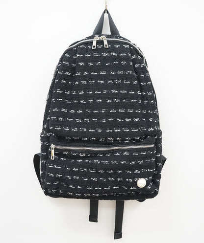 83-6407【a-jolie】【周年】パールポイントツイードリュック