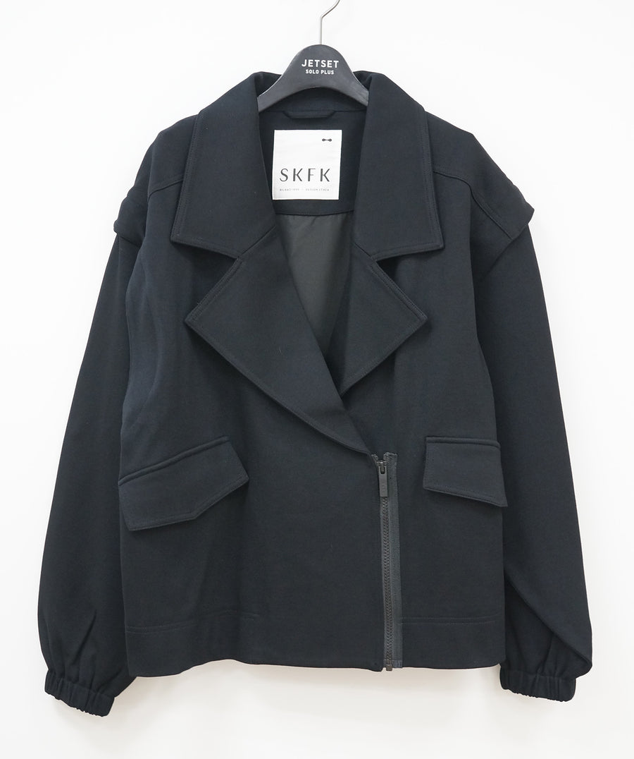 【SKFK】2WAYライダースルーズシルエットブルゾン