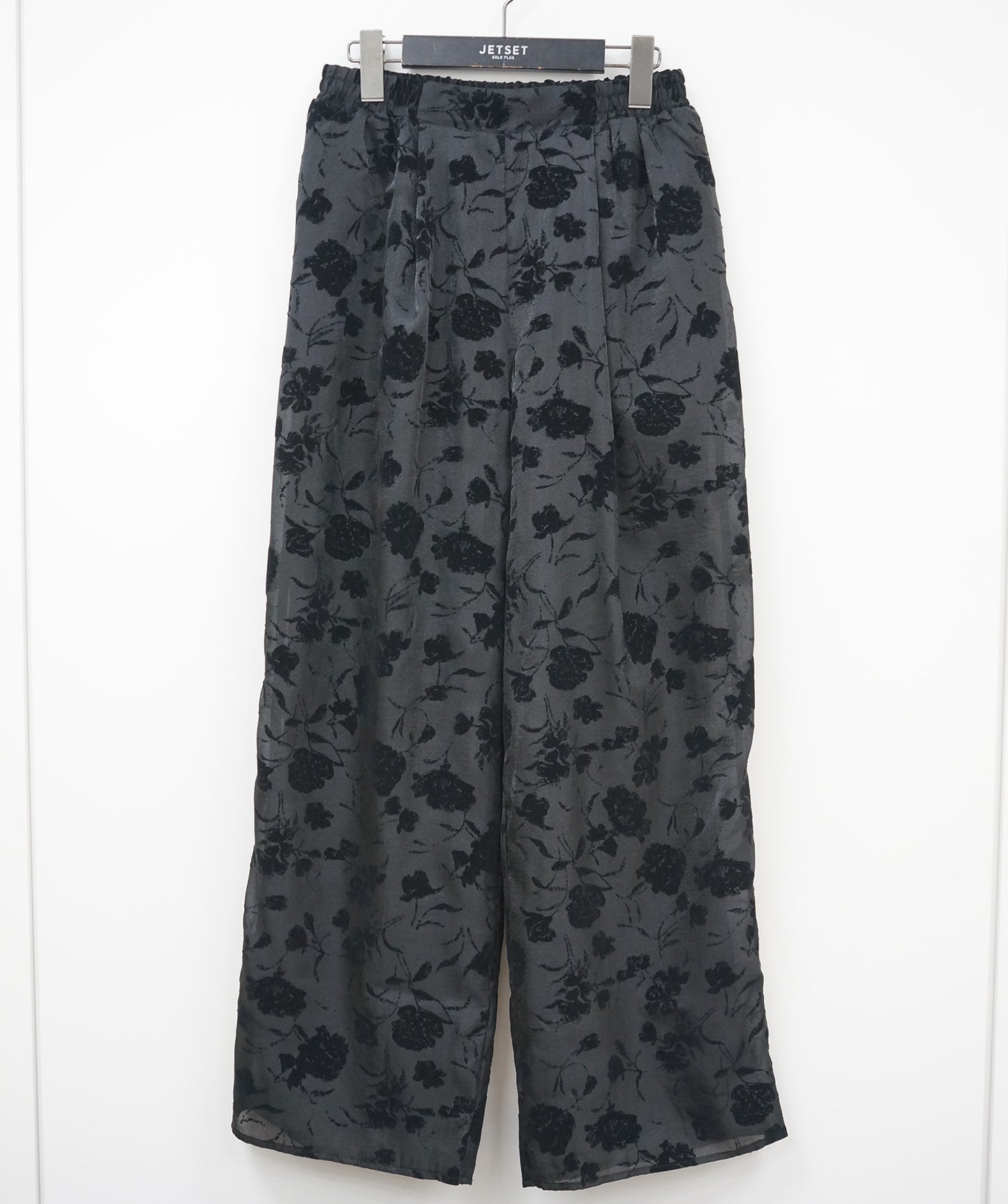 12-5898【FONT LAB】【周年】オーガンジー×フロッキーパンツ