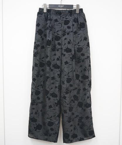 12-5898【FONT LAB】【周年】オーガンジー×フロッキーパンツ