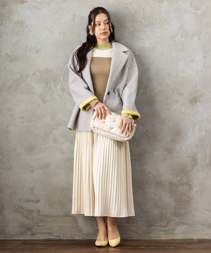 83-6369【LOLA CASADEMUNT 】スタッズフェイクレザーBAG