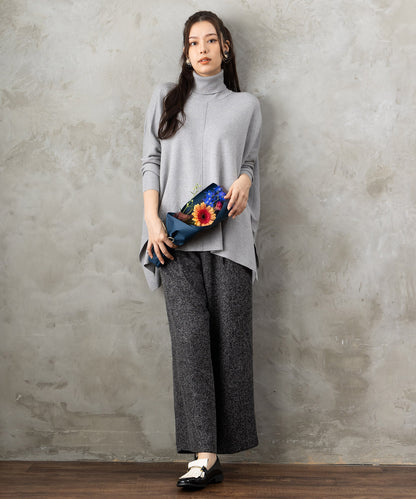 【FONT LAB】ツイードフリンジワイドパンツ