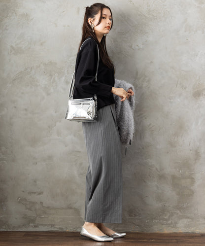 12-1892【JETSET SOLO PLUS】2WAYピーチツイルワイドパンツ