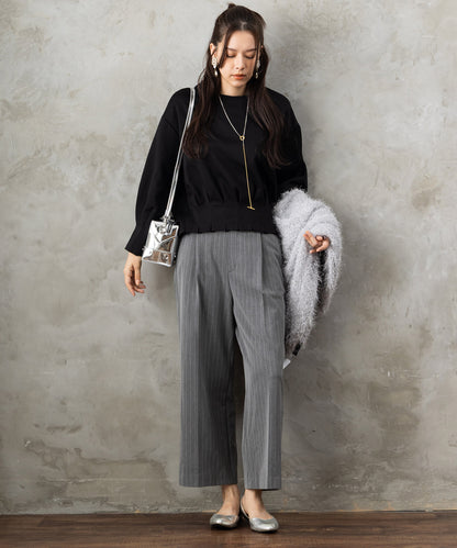 12-1892【JETSET SOLO PLUS】2WAYピーチツイルワイドパンツ