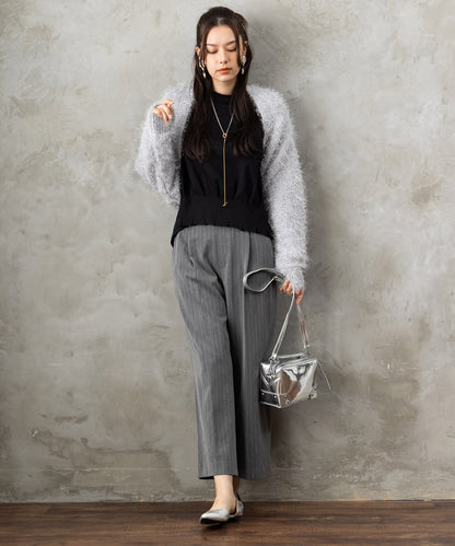 12-1892【JETSET SOLO PLUS】2WAYピーチツイルワイドパンツ