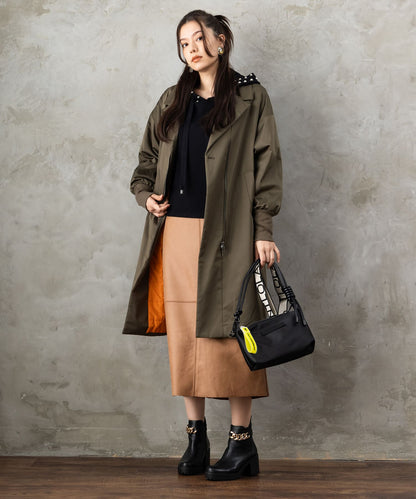 83-6391【LOLA CASADEMUNT 】【周年】ネオンディティールナイロンクロスボディBAG