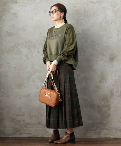 83-6368【LOLA CASADEMUNT 】キルティングフェイクレザーBAG