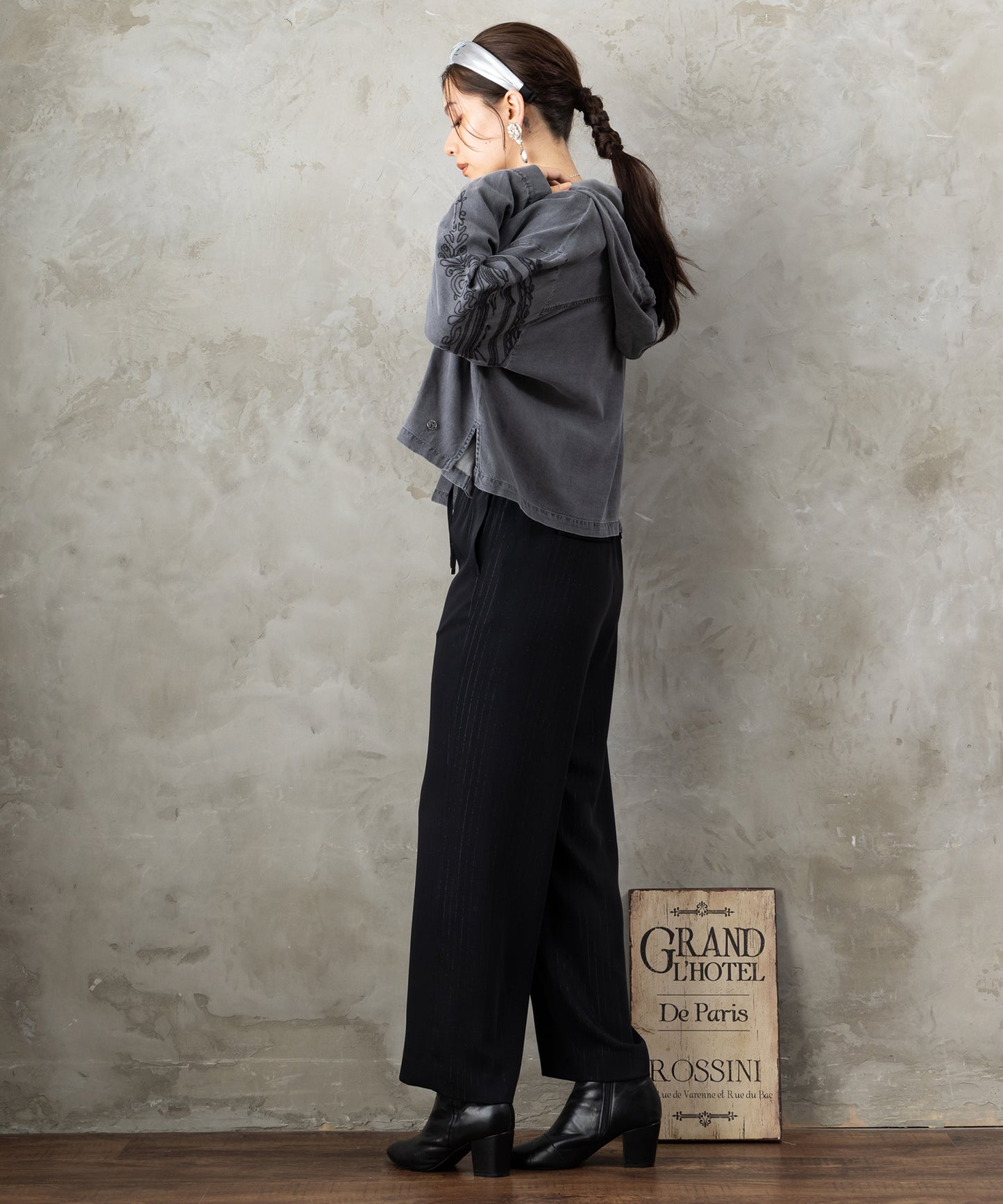 01-5925【BSB】デニムフーデットブラウスブルゾン