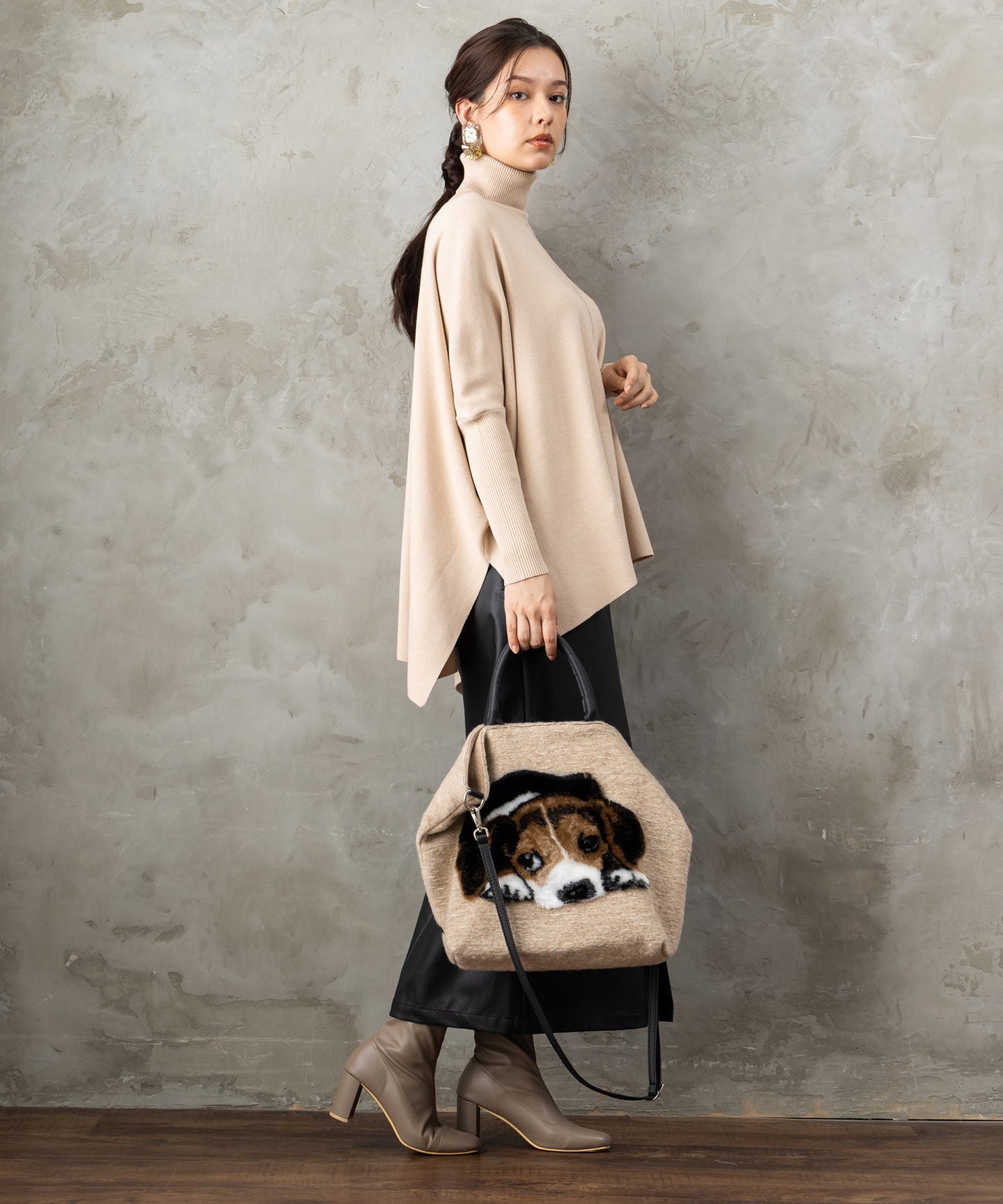 83-6385【TERESA CAMBI】アニマルデザイントートBAG