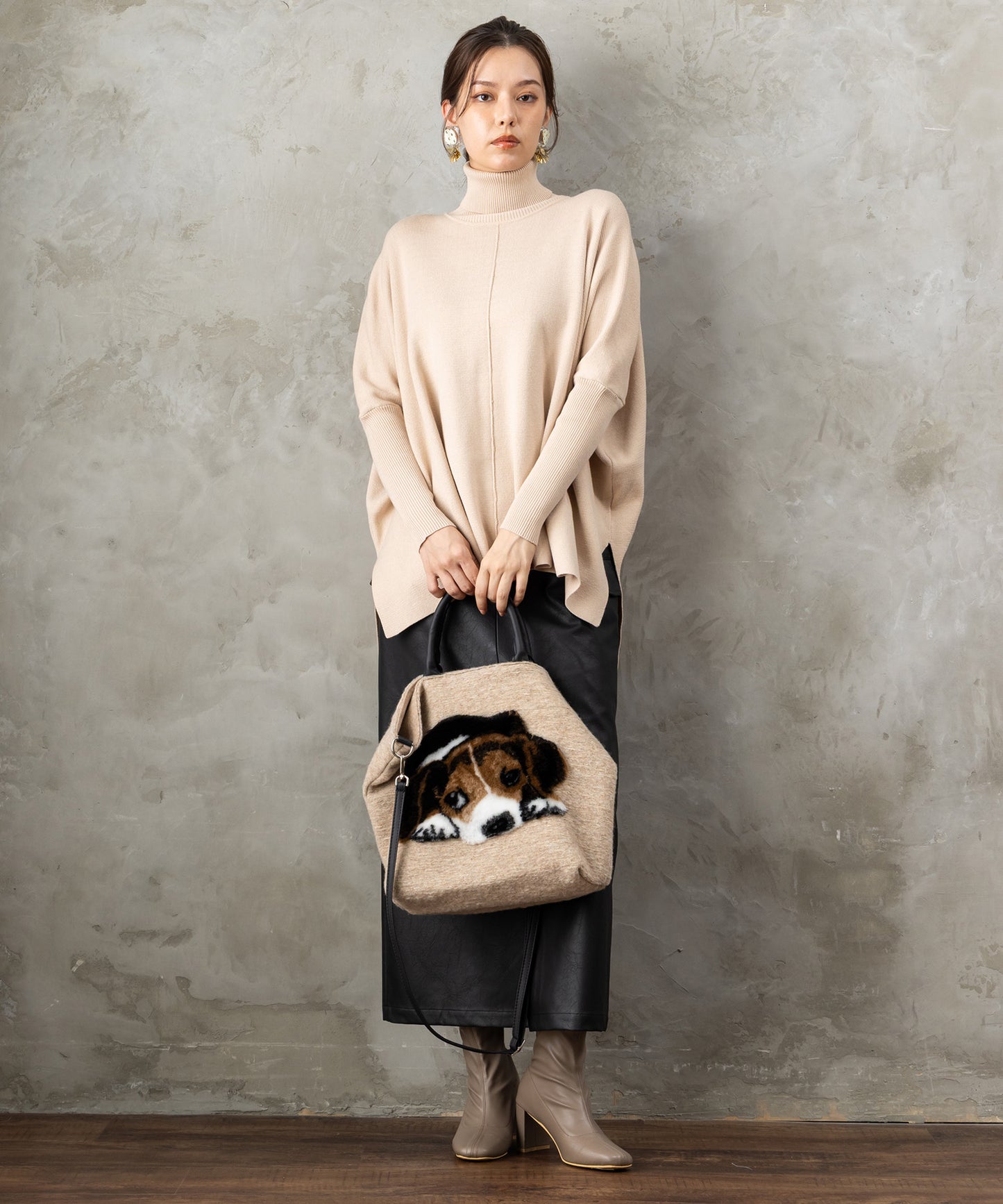 83-6385【TERESA CAMBI】アニマルデザイントートBAG