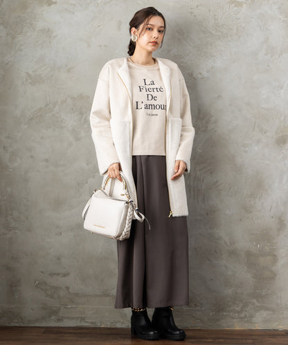 61-5855【FONT LAB】ケーブルコンビロゴスウェット