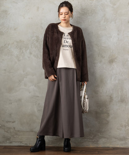 61-5855【FONT LAB】ケーブルコンビロゴスウェット