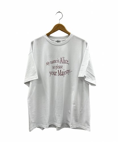 21号(6L～) [Rogique]THE MACMILLAN Alice Alice introduction スペードトランプ刺繍Tシャツ