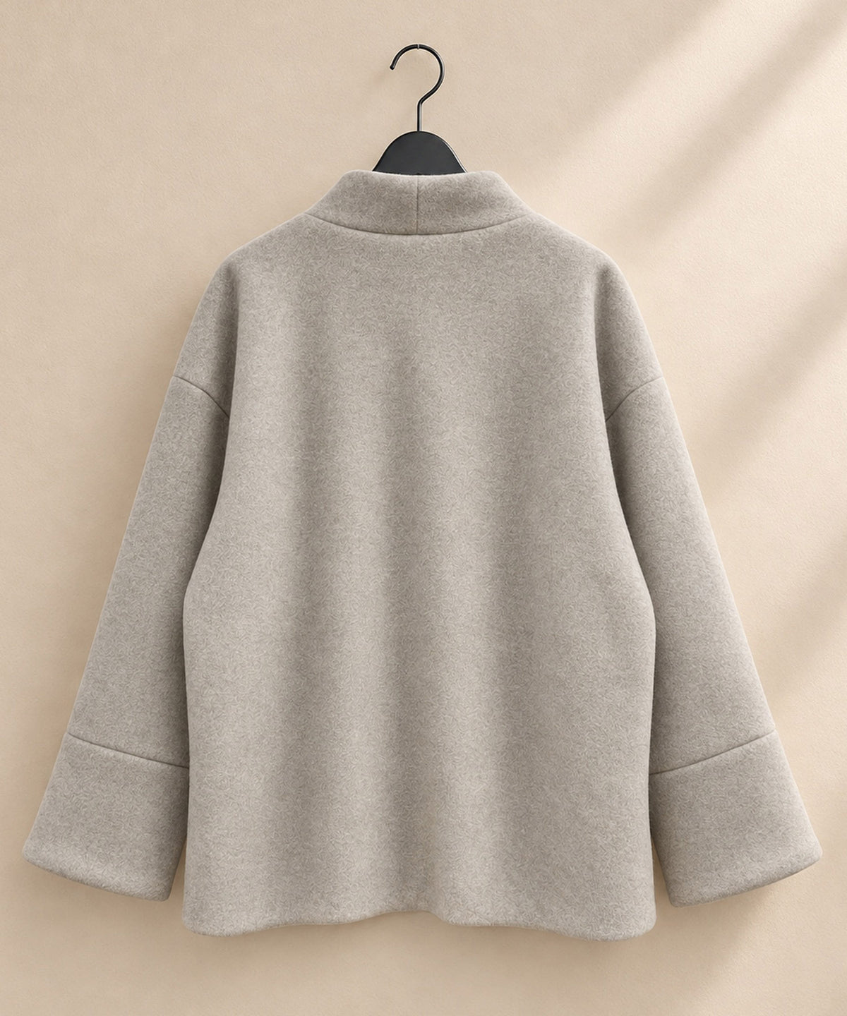 【JETSET SOLO PLUS】メランジブランケットZIPショートコート【先行予約】