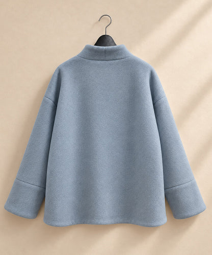 【JETSET SOLO PLUS】メランジブランケットZIPショートコート【先行予約】