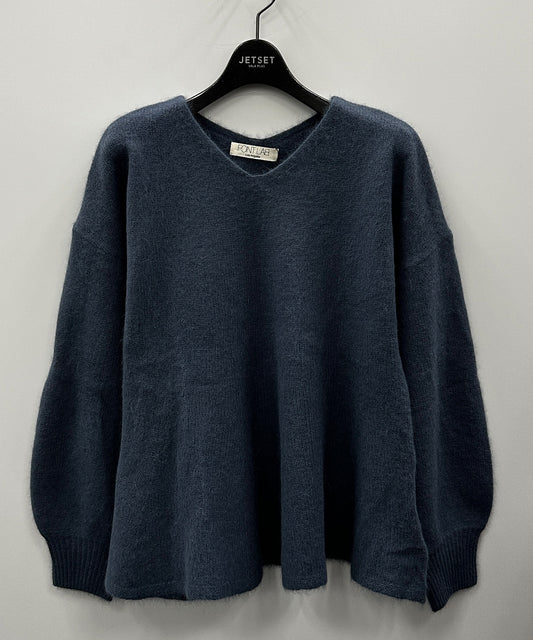 51-5678【FONT LAB】[周年]FOXブレンドペプラムニット