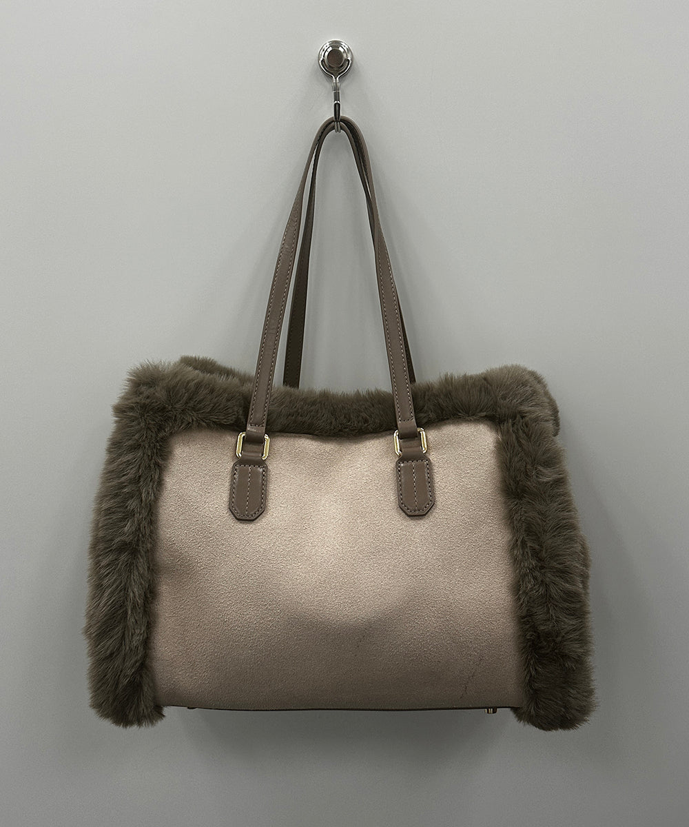 83-3268 MY BEST BAG [リミサロ]Synthetic Shearling leather リバーシブルトートバッグ