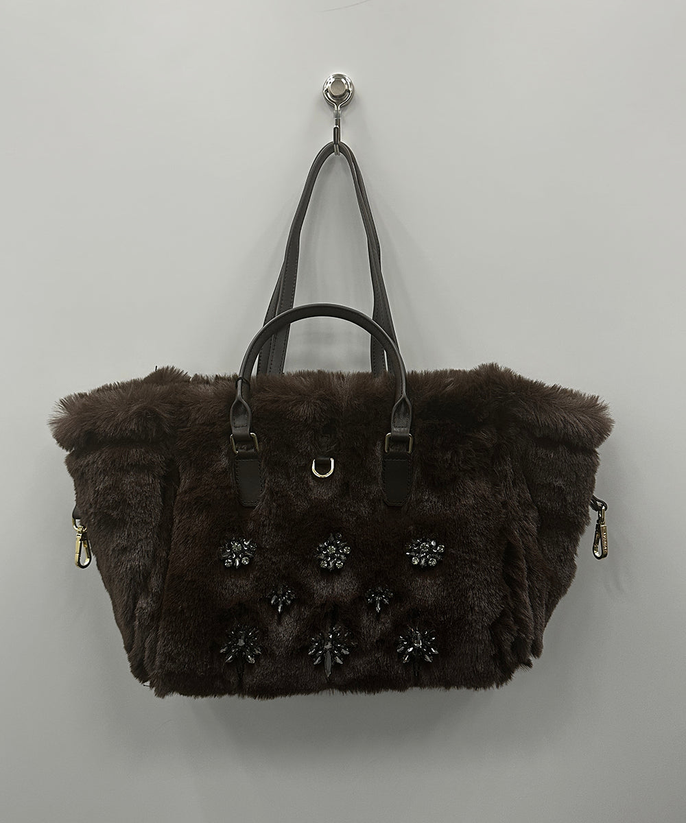 83-3268 MY BEST BAG [リミサロ]Synthetic Shearling leather リバーシブルトートバッグ