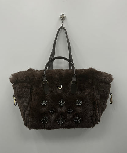 83-3268 MY BEST BAG [リミサロ]Synthetic Shearling leather リバーシブルトートバッグ