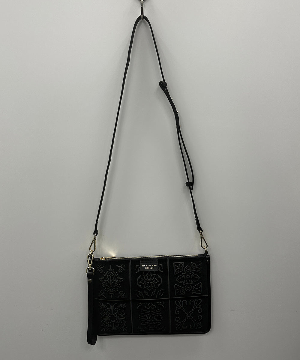 83-3266 MY BEST BAG [リミサロ]アラベスク柄ベルベットポシェット