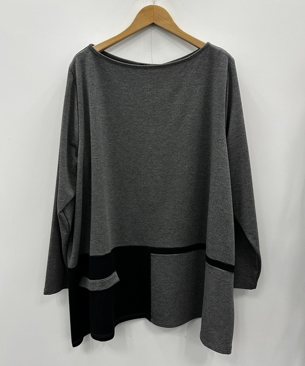 61-2624 SOPHIA CURVY 【リミサロ】バイカラーカットソー