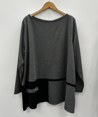 61-2624 SOPHIA CURVY 【リミサロ】バイカラーカットソー