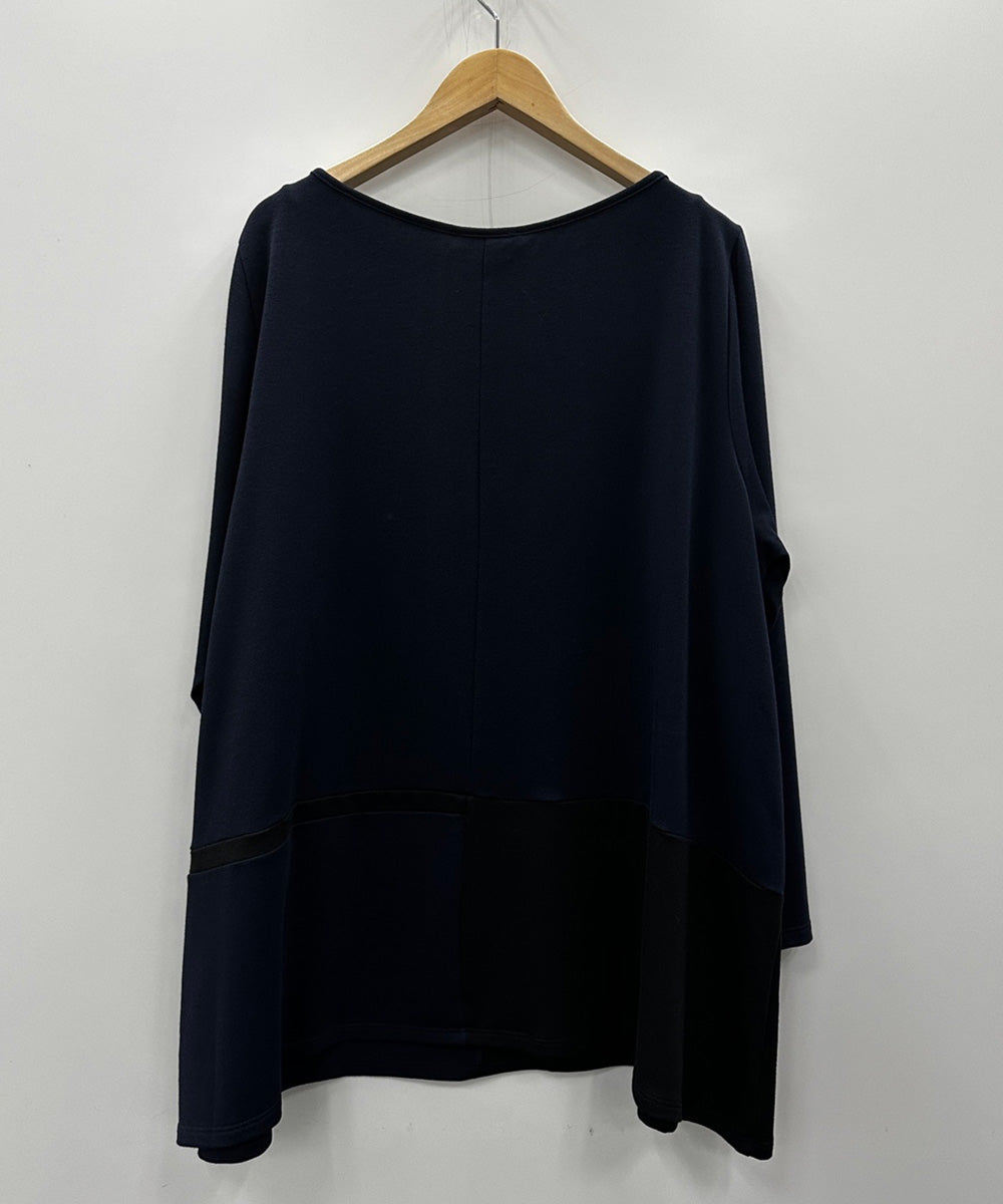 61-2624 SOPHIA CURVY 【リミサロ】バイカラーカットソー