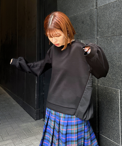 【FONT LAB】バックバルーンドッキングカットソー